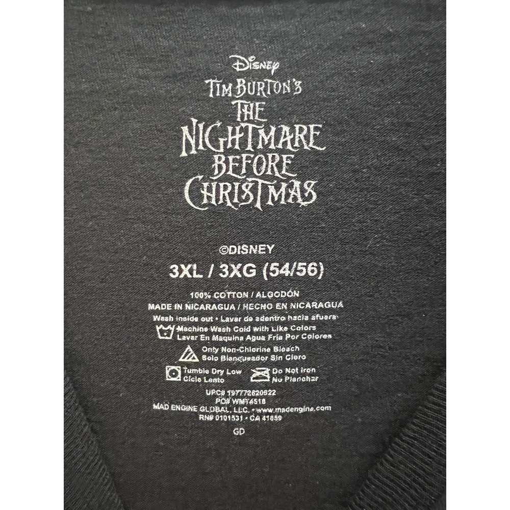 Nightmare Before Christmas Men's - Master of Fright Graphic Tee, Size 3XL - Picture 3 of 8